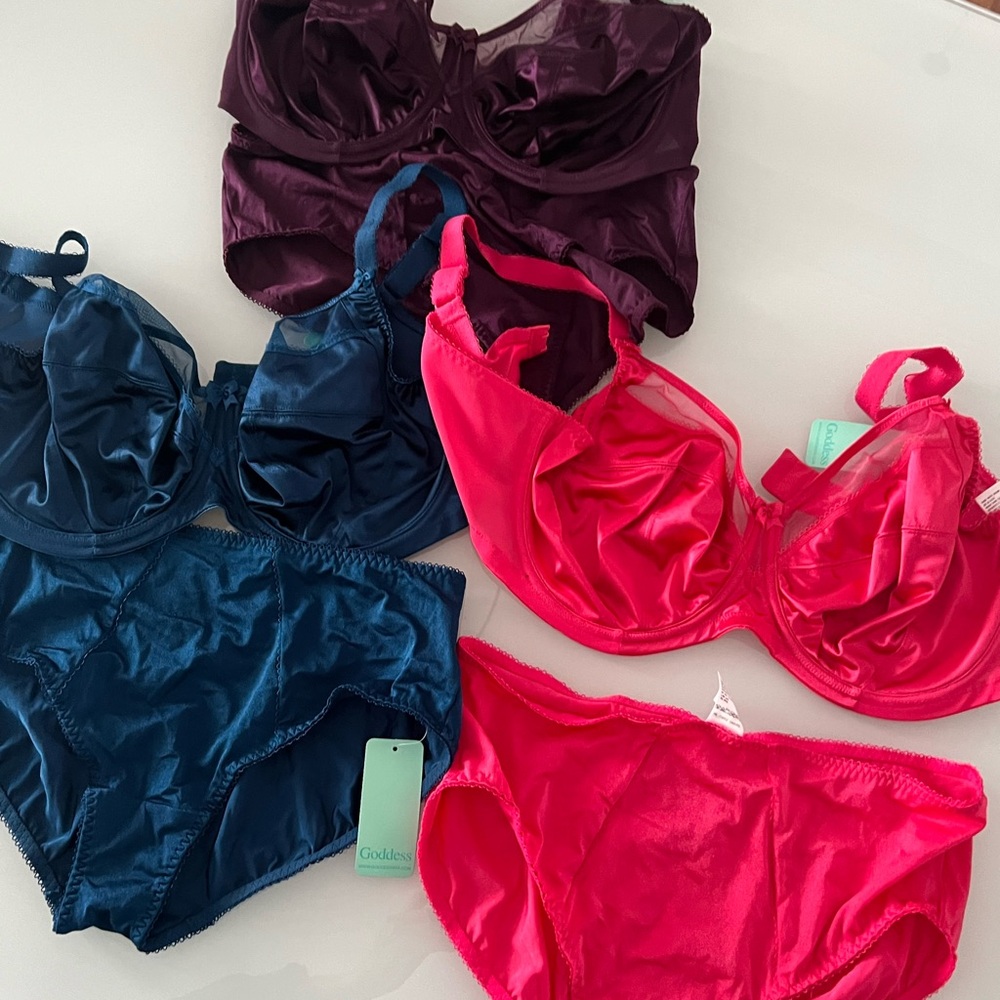 Goddess Women's Intimates Set - pink, teal, Purple